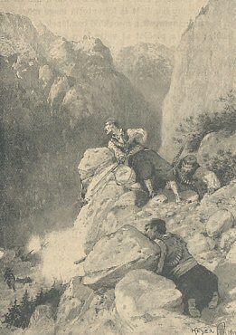 Puskaharc a montenegri hegyekben