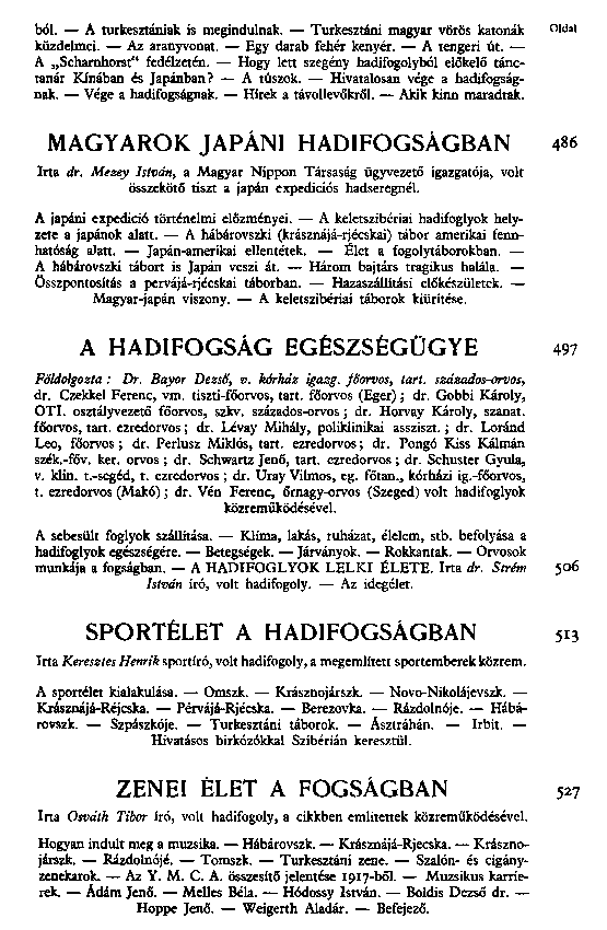 Hadifogoly magyarok trtnete