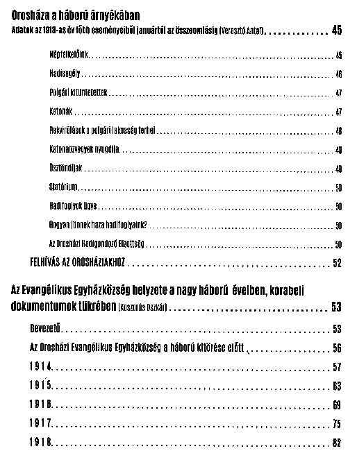 Oroshza s oroshziak az első vilghborban