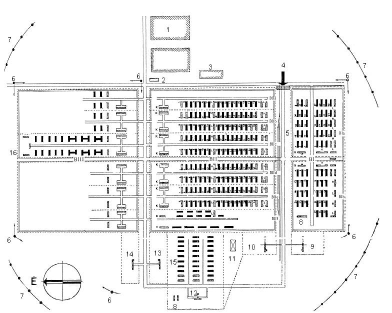 auschwitz térkép Birkenau auschwitz térkép