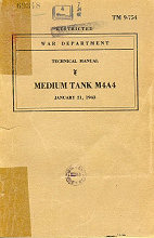 Medium tank M4A4 : technical manual