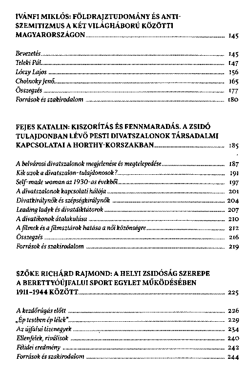 Az antiszemitizmustl az emlkezsig