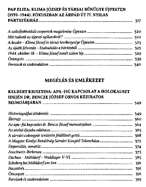 Az antiszemitizmustl az emlkezsig