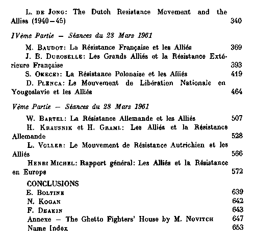 European resistance movements 1939–1945