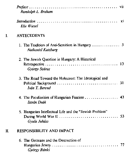 The Holocaust in Hungary : forty years later