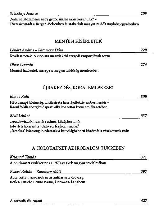 A holokauszt Magyarorszgon nyolcvan v mltn