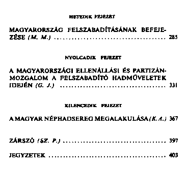 Magyarorszg felszabadtsa