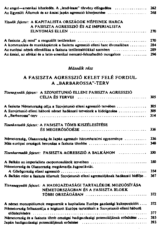 A msodik vilghbor trtnete : 1939 – 1945