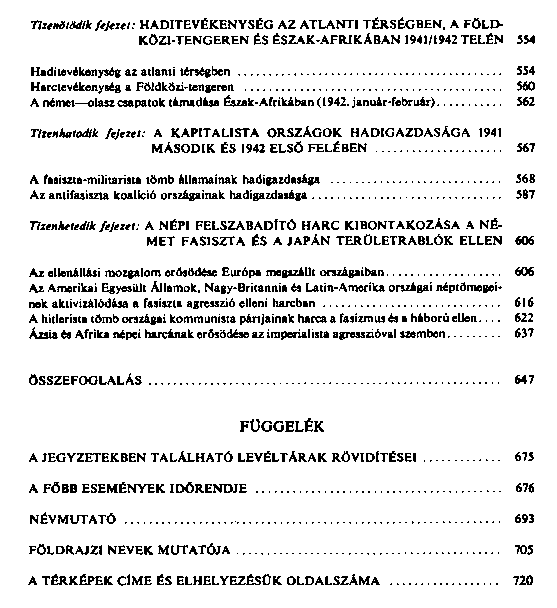 A msodik vilghbor trtnete : 1939 – 1945