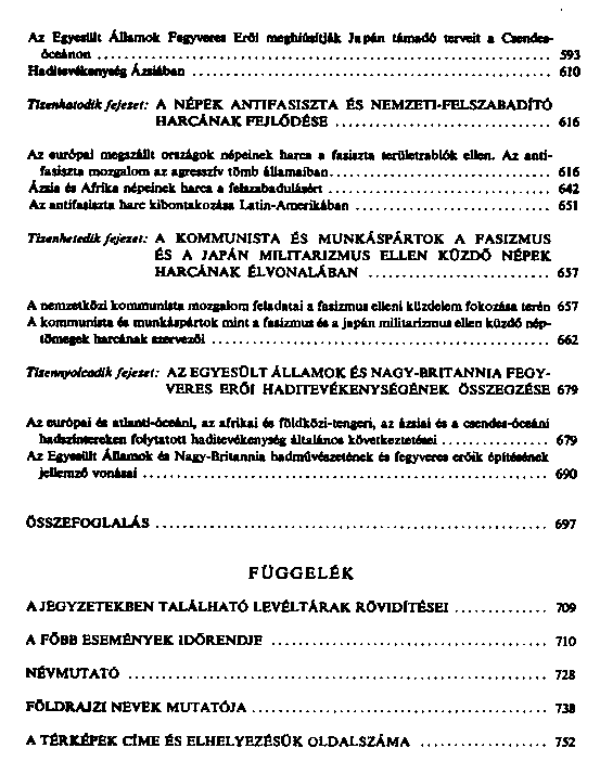 A msodik vilghbor trtnete : 1939 – 1945