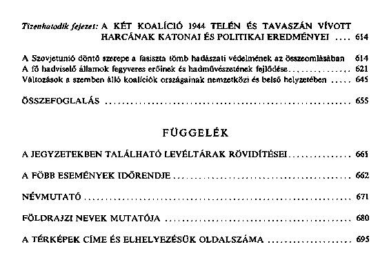 A msodik vilghbor trtnete : 1939 – 1945