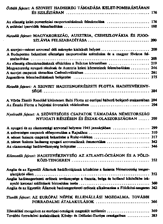 A msodik vilghbor trtnete : 1939 – 1945
