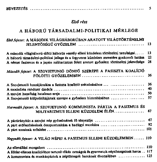 A msodik vilghbor trtnete : 1939 – 1945