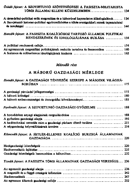 A msodik vilghbor trtnete : 1939 – 1945