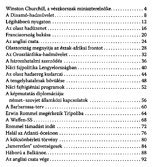 A msodik vilghbor teljes trtnete