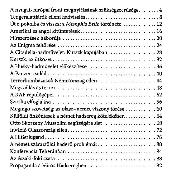 A msodik vilghbor teljes trtnete