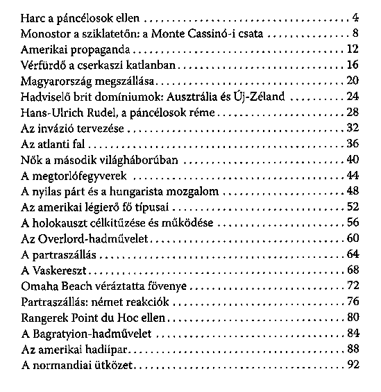 A msodik vilghbor teljes trtnete