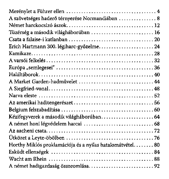 A msodik vilghbor teljes trtnete
