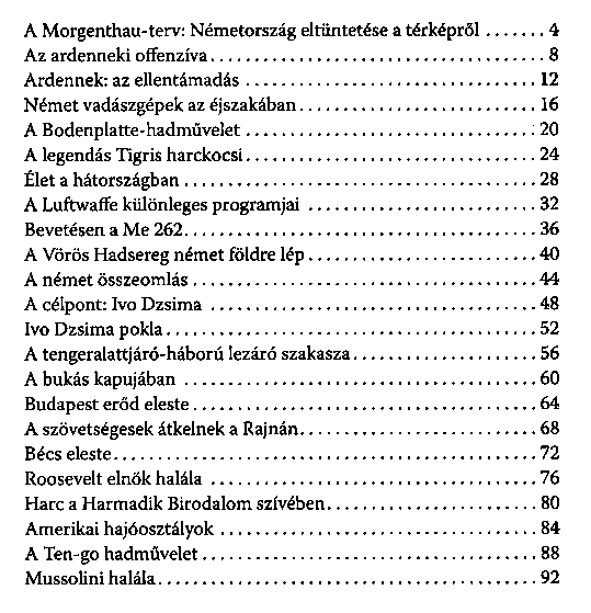 A msodik vilghbor teljes trtnete