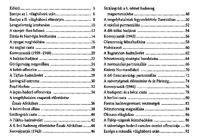 A msodik vilghbor teljes trtnete