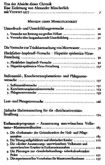 Medizin ohne Menschlichkeit