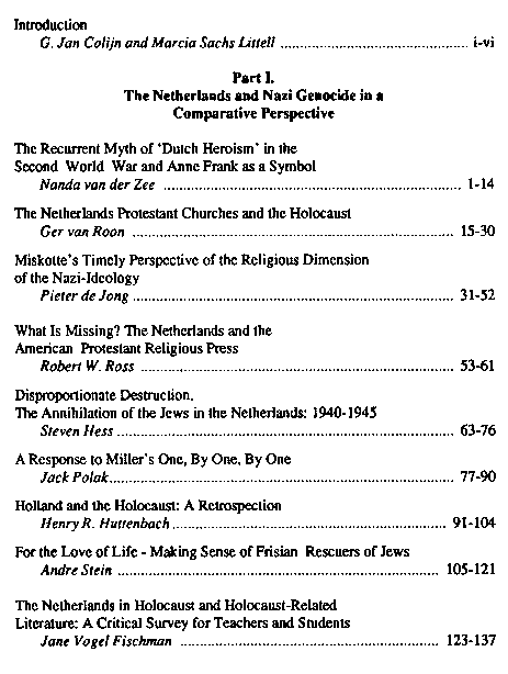 The Netherlands and Nazi genocide