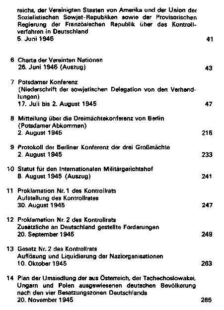 Das Potsdamer Abkommen