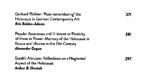 Holocaust/Shoah