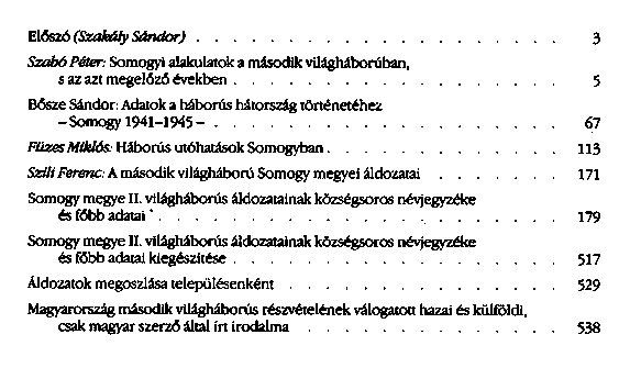 Somogy megye a II. vilghborban