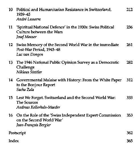 Switzerland and the Second World War