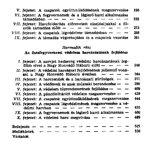 A szovjet hadsereg harcszatnak fejldse a Nagy Honvd Hbor veiben