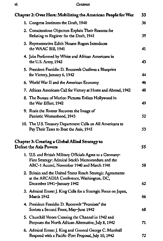 The United States in World War II