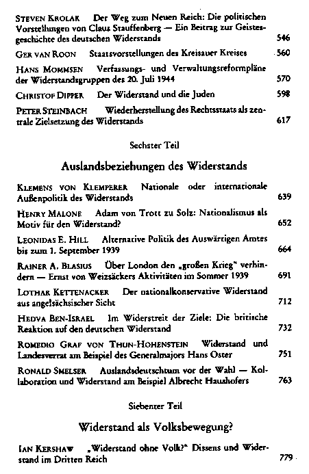 Der Widerstand gegen den Nationalsozialismus