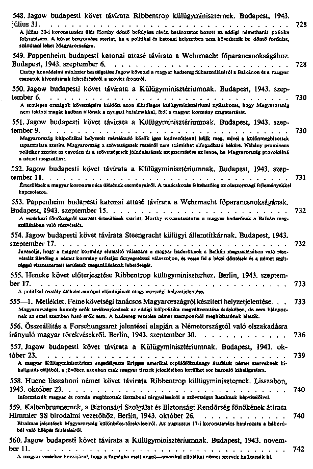 A Wilhelmstrasse s Magyarorszg