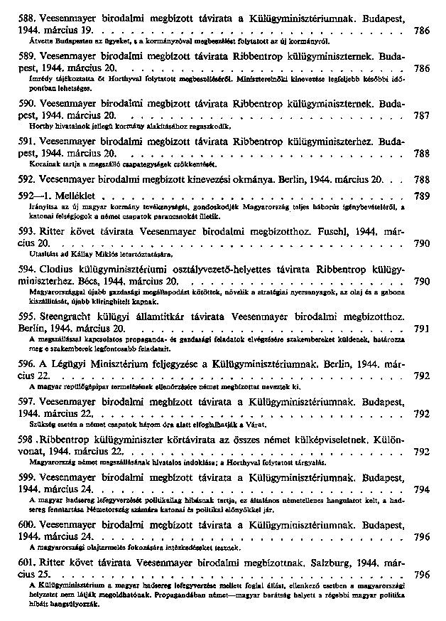 A Wilhelmstrasse s Magyarorszg
