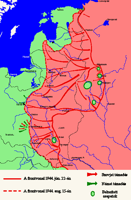 A keleti front, 1944 jnius – augusztus