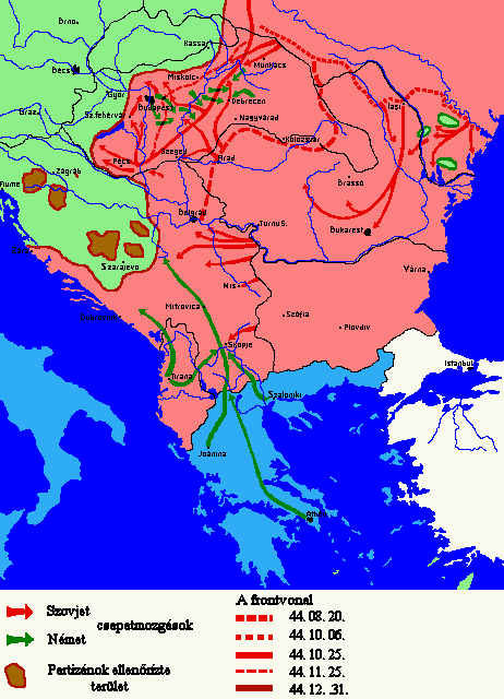 A keleti front, 1944 augusztus – december