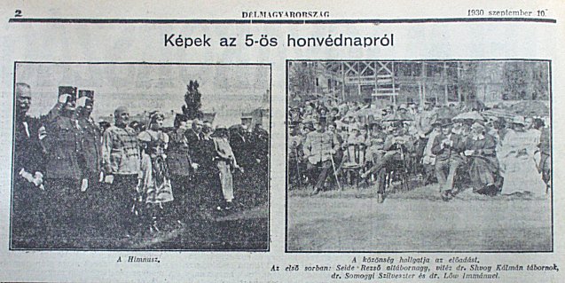 Délmagyarország 1930. szept. 10., p. 2.