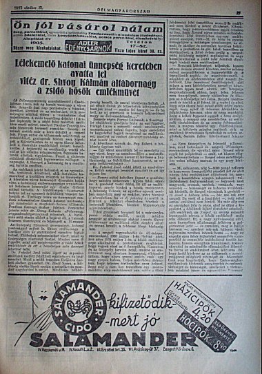 Délmagyarország 1933. okt. 31., p. 5.